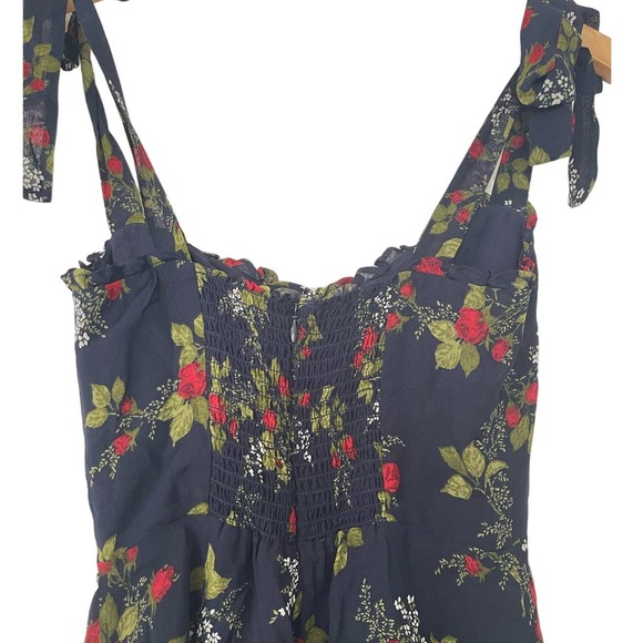 Reformation Floral Mini Dress - Black and Yellow - Picture 7 of 9